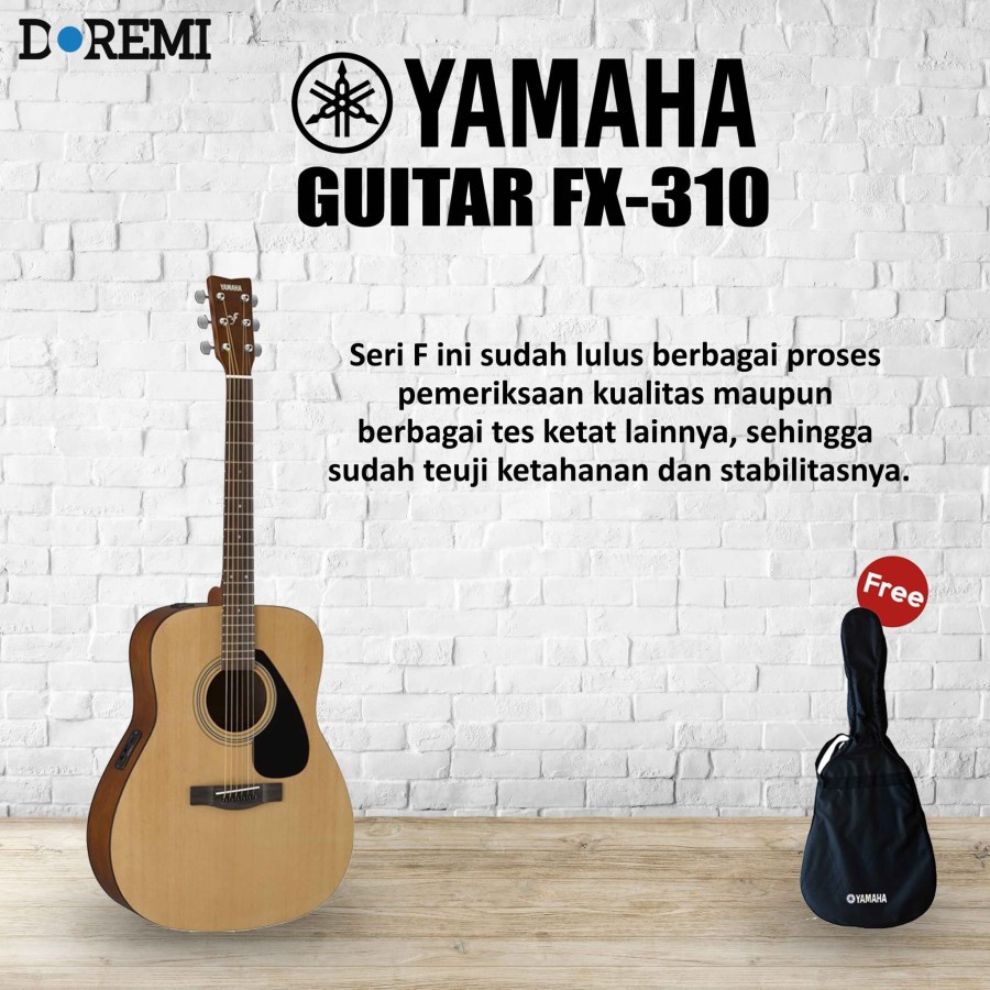 Yamaha Guitar FX-310 / FX310 / FX 310 Akustik Elektrik Original