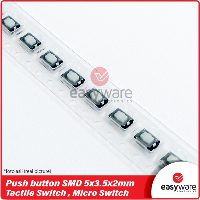 Push Button 5x3.5x2mm SMD SMT 2pin Tactile Momentary Micro Switch