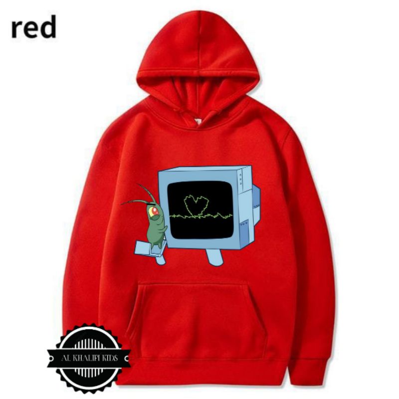 Hoodie anak plankton terbaru bahan teban jaket anak