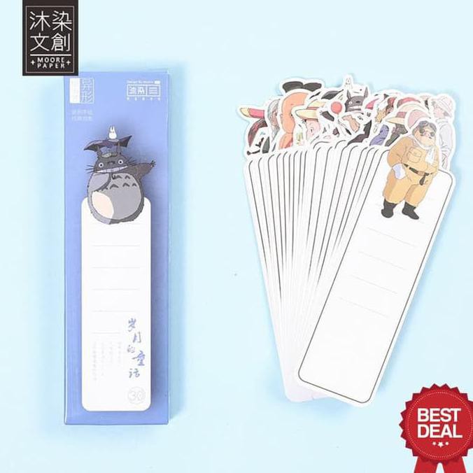 

BEST SELLER Fans of Ghibli Paper Bookmark Set Penanda Pembatas Kertas Halaman Buku TERJAMIN