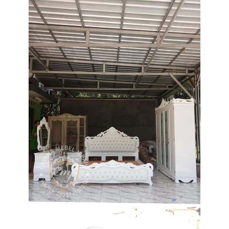 KAMAR SET TEMPAT TIDUR LEMARI MEJA RIAS MINIMALIS DUCO