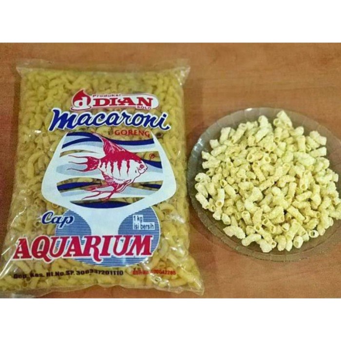 

PROMO Makaroni Bantat Mentah 1kg Cap Aquarium/Makaroni Bantet 1kg