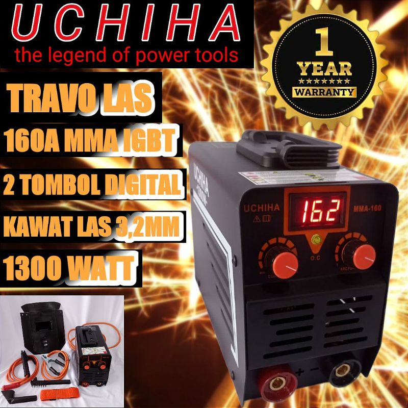 Promo Mesin Las Travo Inverter Digital Merk Uchiha Japan Technology Komplit
