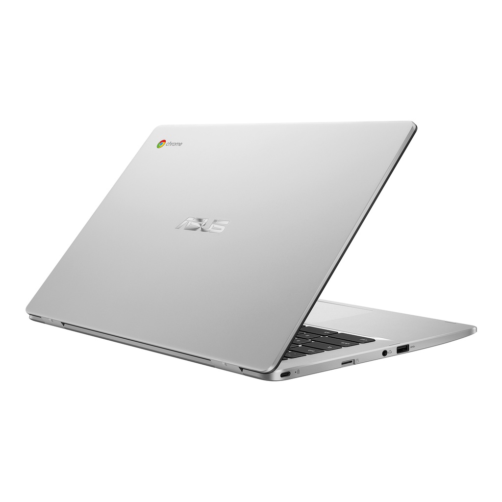 Laptop ASUS CHROMEBOOK C423NA Celeron N3350 4GB 64GB 128GB EMMC SILVER CHROME ORIGINAL-1