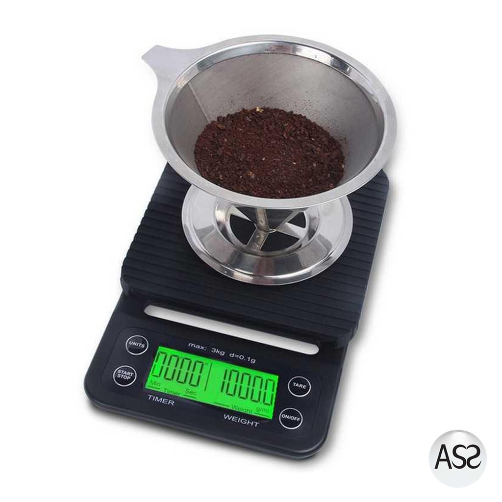 ASS Shop - Taffware Digipounds Timbangan Dapur 3kg 0.1g dengan Timer - NS-CF1