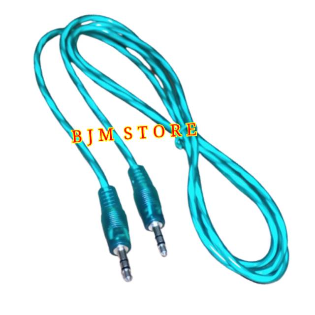 Kabel Audio 1 - 1 Transparan 1.5M