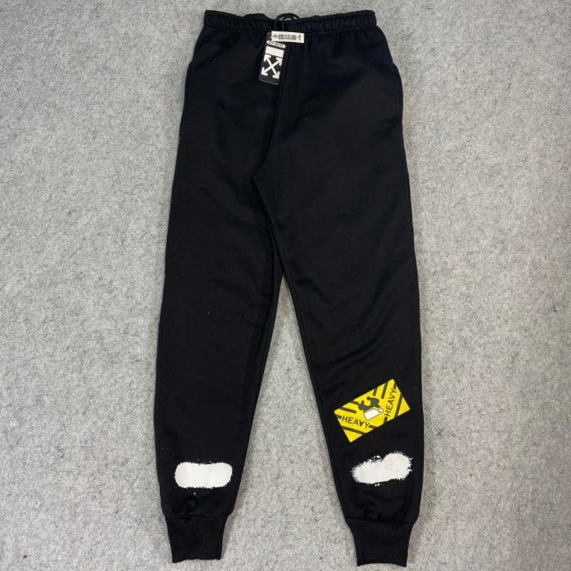 jogger pants off white pria wanita jogger pant original miror 1:1 high quality premium