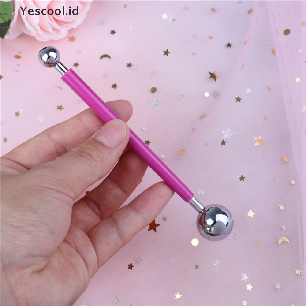 【Yescool】 4 PCS Fondant Cake Decorating Pen Metal Ball Flowers Sugar Craft Modelling Tools .