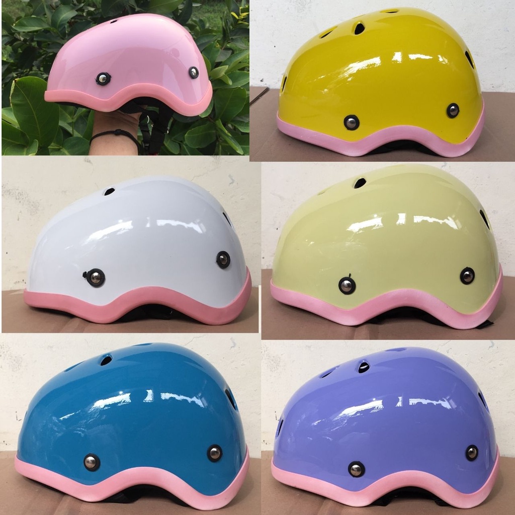 HELM SEPEDA DEWASA WARNA PASTEL HELM SEPEDA WANITA HELM SEPEDA LIPAT MTB HELM SEPEDA BATOK