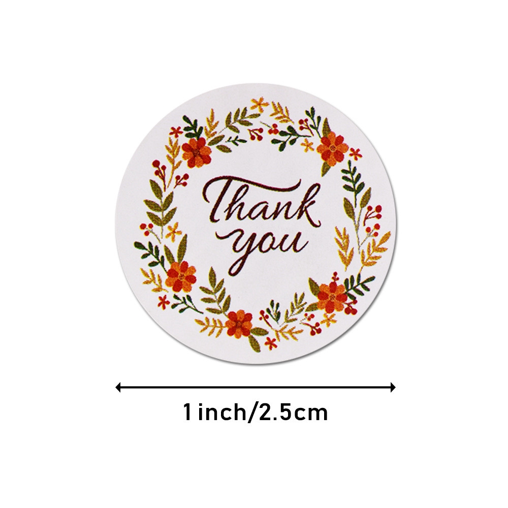 Stiker Label Bulat Tulisan Thank You Untuk Kemasan Hadiah