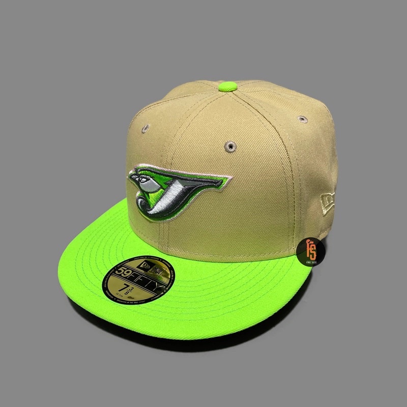 TOPI NEW ERA ORIGINAL 5950 30 S TORONTO BLUE JAYS VGOLD NEON GREEN UV GREY