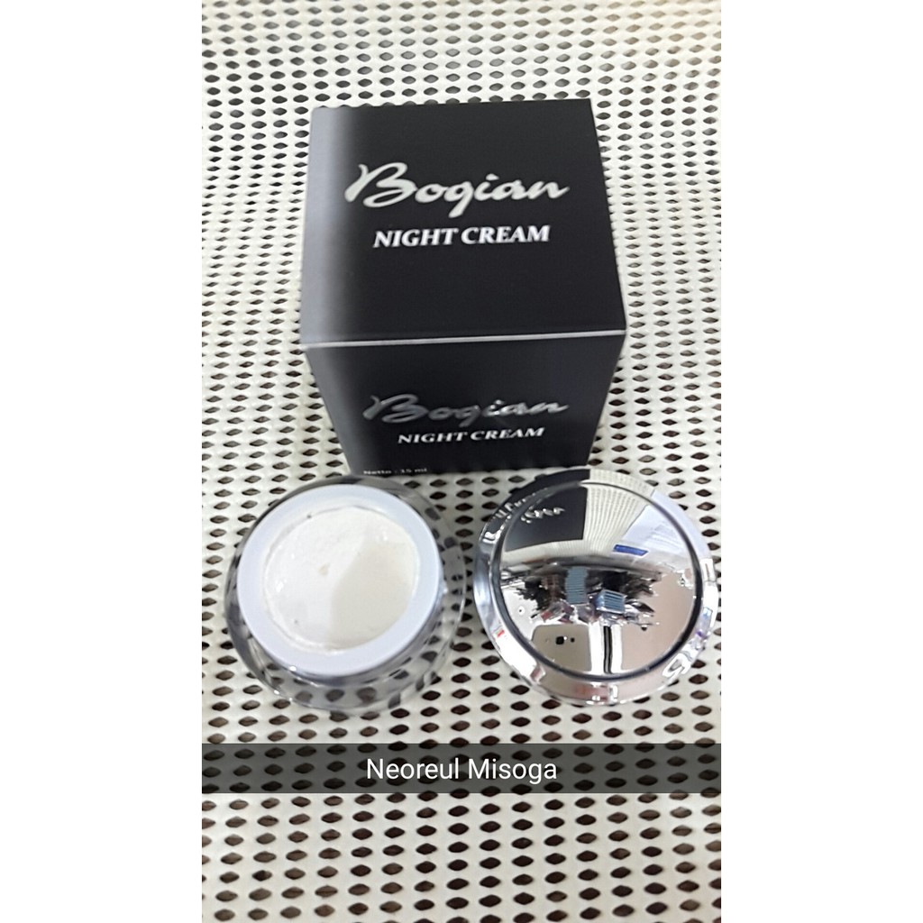 bogian night cream ber bpom / pemutih wajah 15 ml