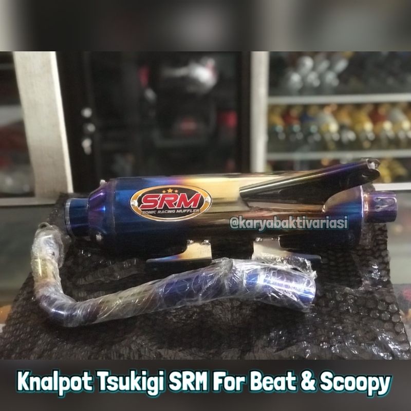 Knalpot SRM Bluemon For Beat & Scoopy