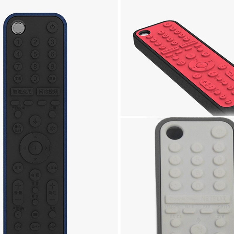 CRE  Silicone Remote Control Case for S ony RMF-TX600U TX600E RMF TX500E Smart TV Voice Shockproof Protective Cover with Loop