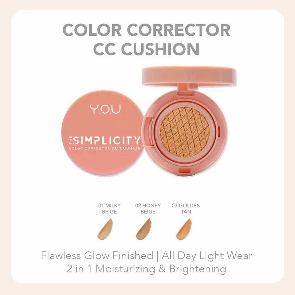 YOU THE SIMPLICITY COLOR CORRECTOR CC CUSHION 15GR