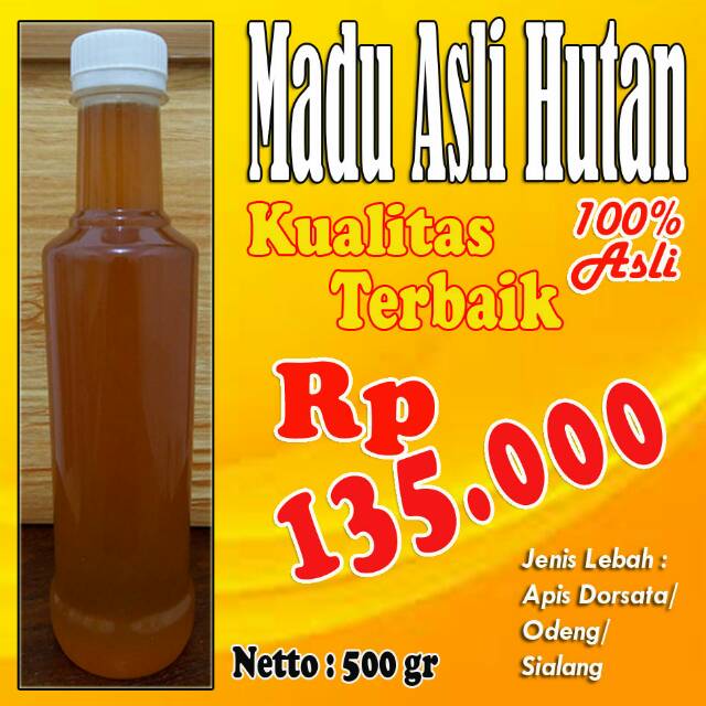 

Madu asli 500 gr