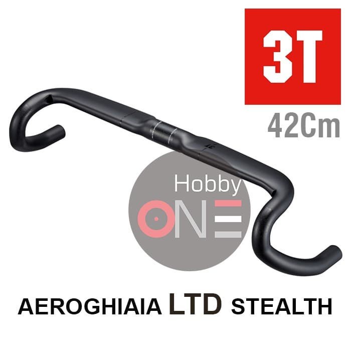 Handlebar 3T AEROGHIAIA LTD STEALTH 42 Cm Gravel Racing Dropbar