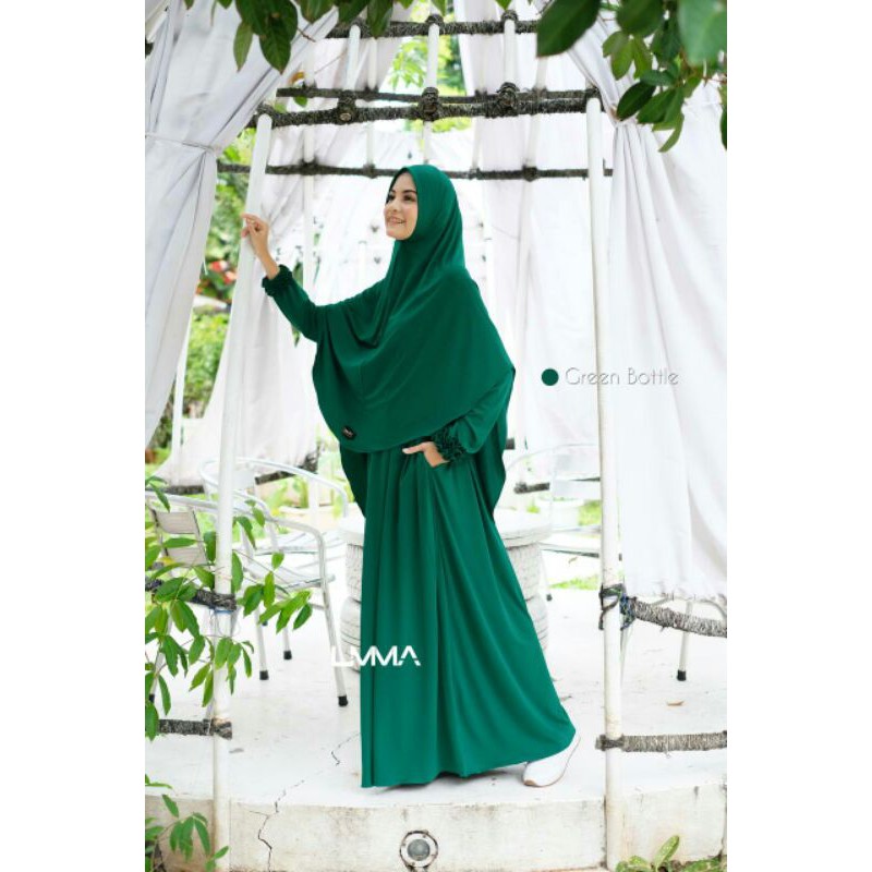 GAMIS SYADZA (GAMIS SYARI) BY UMMA SYARI-Green bottle