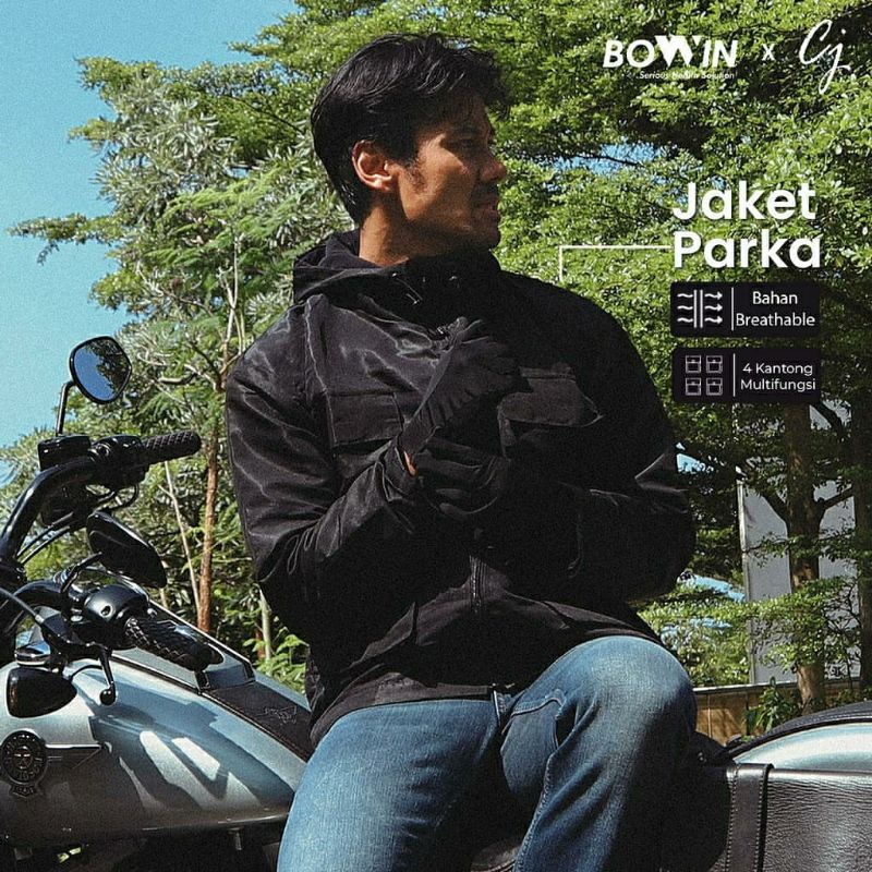 Jaket parka bowin x Chicco Jerikho anti UV cut sinar matahari teknologi