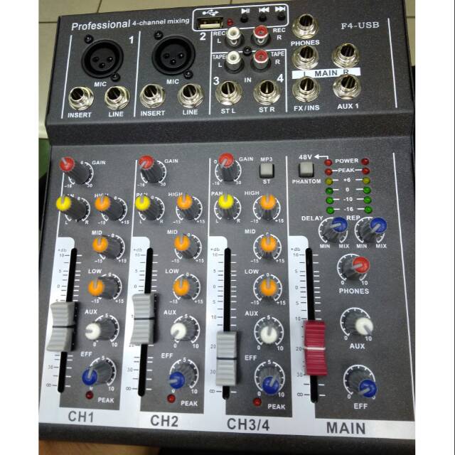 MIXER F4 USB 4 CHANEL