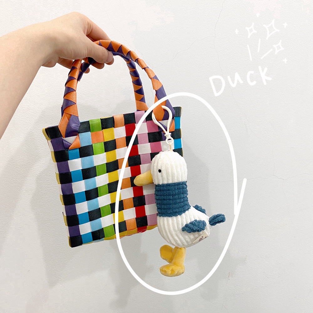 Stuffed Cartoon Duck Key chain Plush Toys Dolls