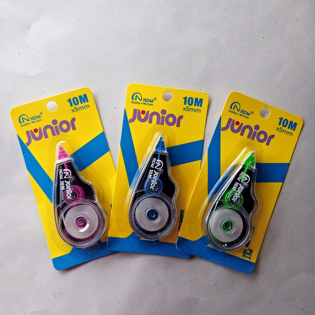 

CORRECTION TAPE NDM JUNIOR 10 METER | TIPEX ROLL | TIPEX KERTAS