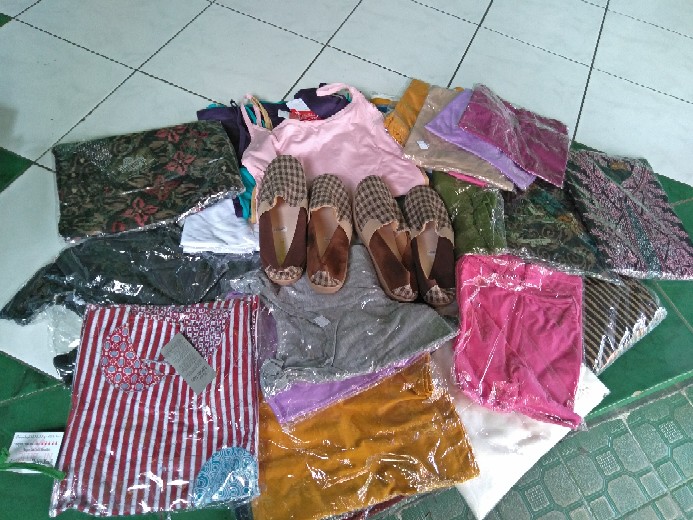 Gamis Cardi Modang Raya Batik Cewek Lebaran Wanita Seragam Batik Modern Gamis Syari Solo Muslim