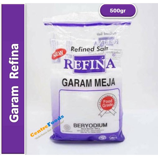 

Garam Refina - Garam Dapur Halus | 500gr [ Harga Per BKS ]