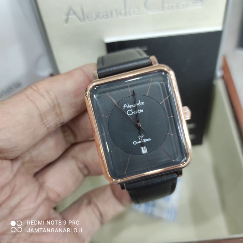 New Alexandre Christie Ac8662 Jam Tangan Pria Ac 8662 MDLRGBA Ori Black Rosegold