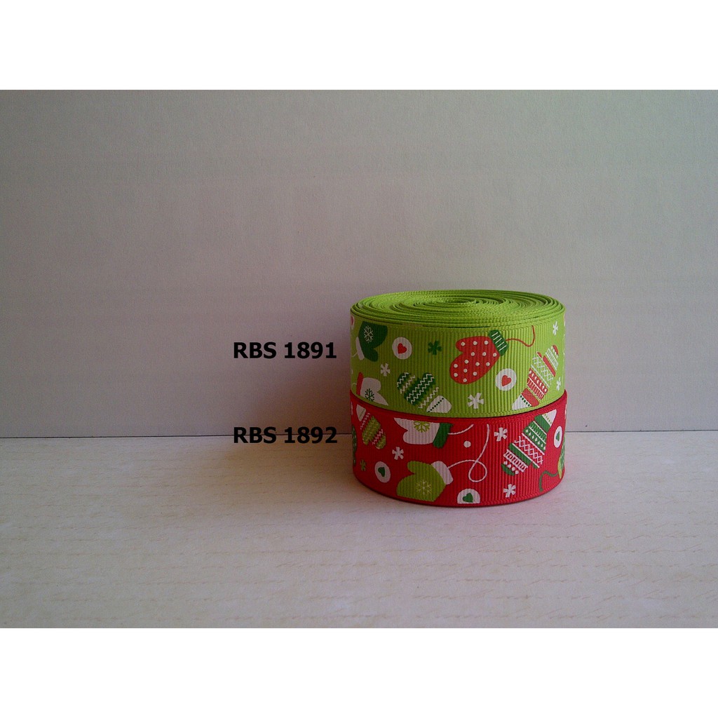 

[10 YARD] PITA GROSGRAIN MOTIF NATAL SALE RBS 1891,1892