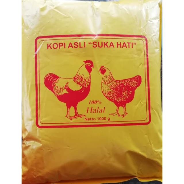 

KOPI BUBUK SUKAHATI SUKA HATI KHAS PONTIANAK 1 kg 1000 gr