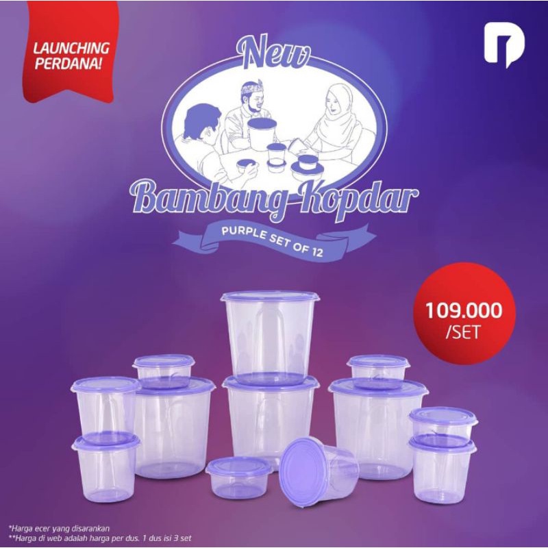 RESTOK Toples kue Bambang kopdar purple/toples lebaran unik/toples ungu/toples tosca/kado pernikahan