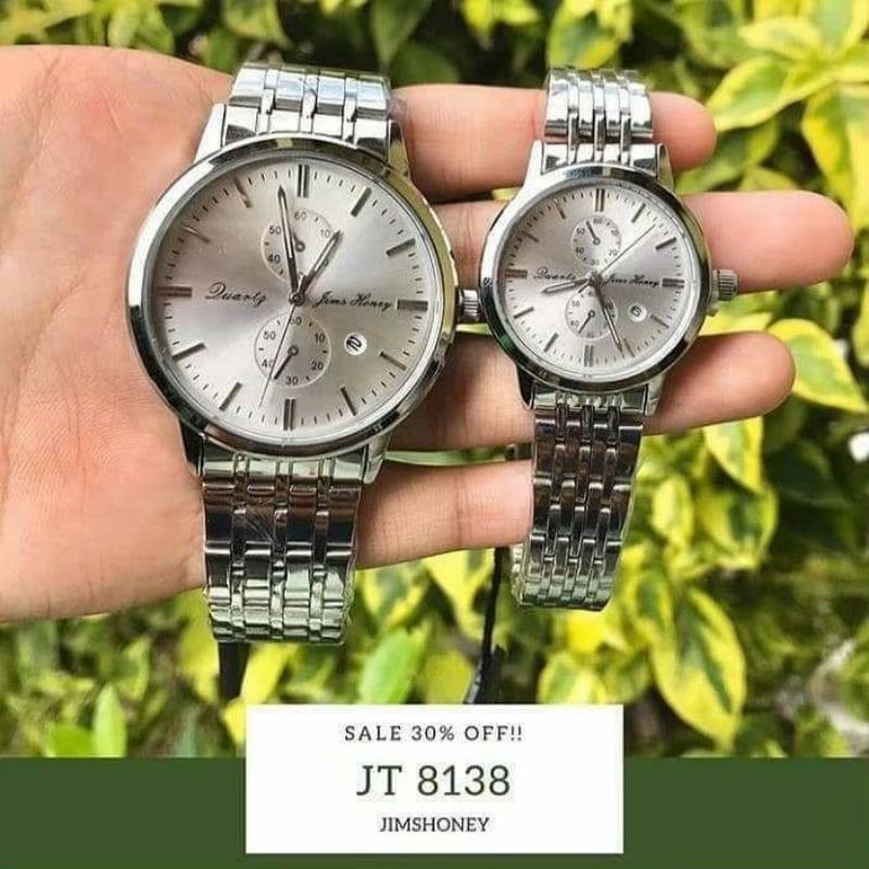 Jam Tangan Couple Pasangan 8138 Jimshoney ORIGINAL WANITA PRIA BISA SATUAN REAL PIC ADA SERTIFIKAT