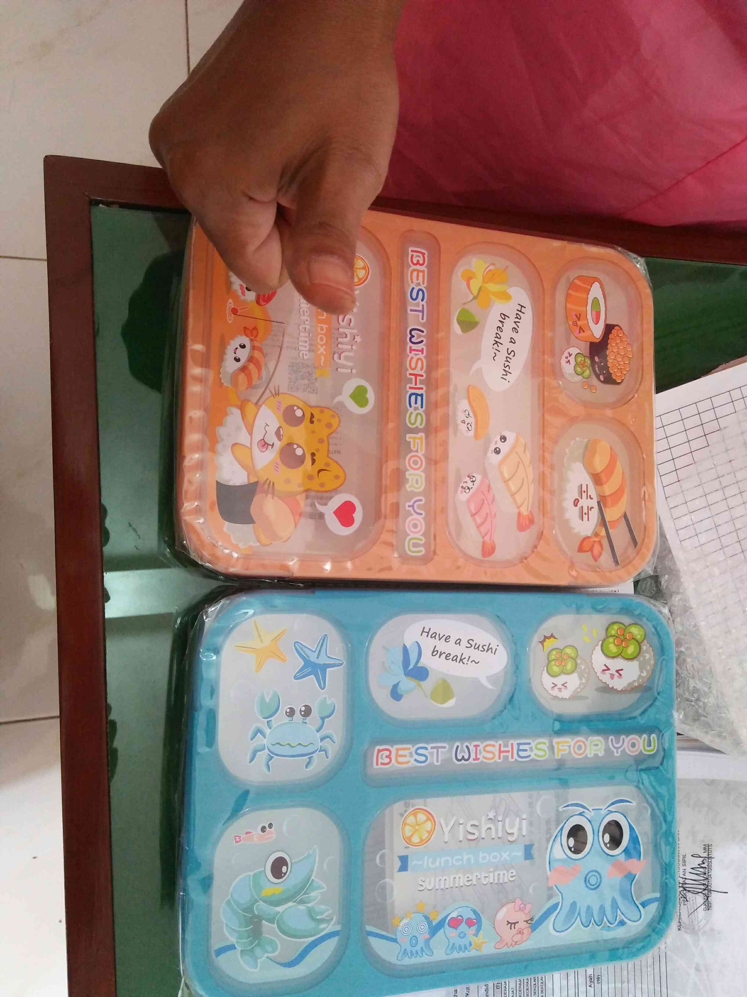 Kotak Makan Kotak Bekal 6 Sekat Lunch Box Yooyee
