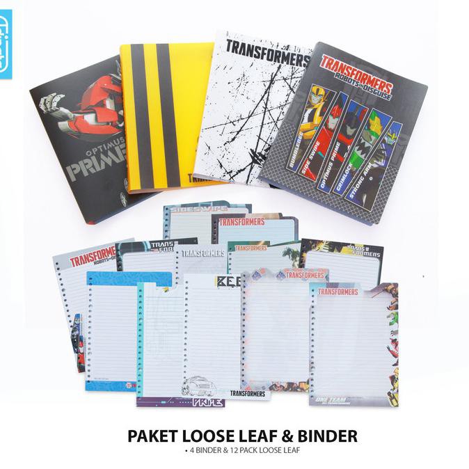 

✨BISA COD✨ Binder A5/ paket binder loose leaf/ binder karakter/ kertas file