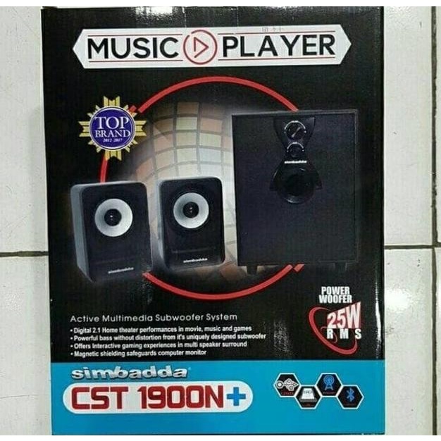 Cst-1900N Multimedia Simbadda Plus Speaker Bluetooth H62_7Ylcb5
