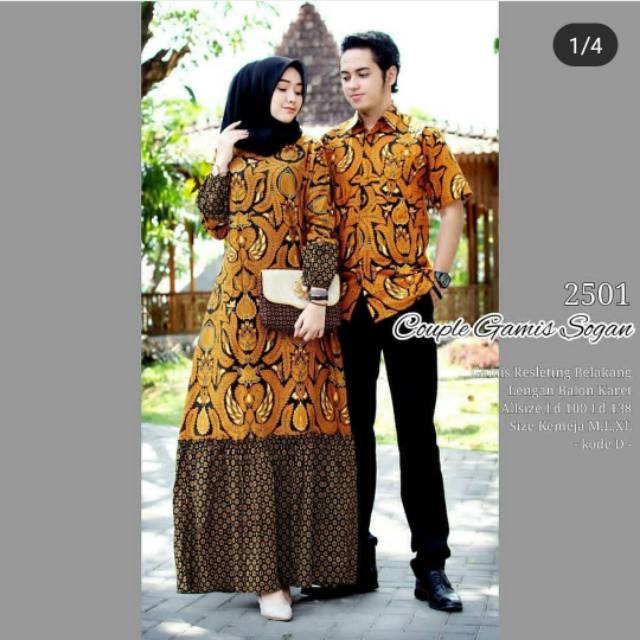 GROSIR BATIK COUPLE GAMIS SOGAN