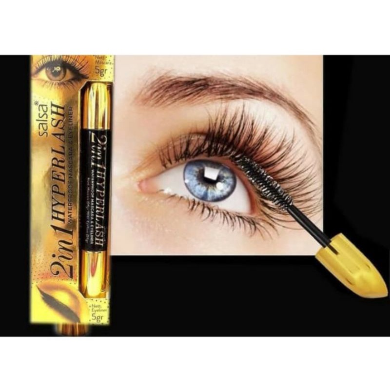 SALSA 2in1 hyperlast waterproof mascara &amp; eyeliner