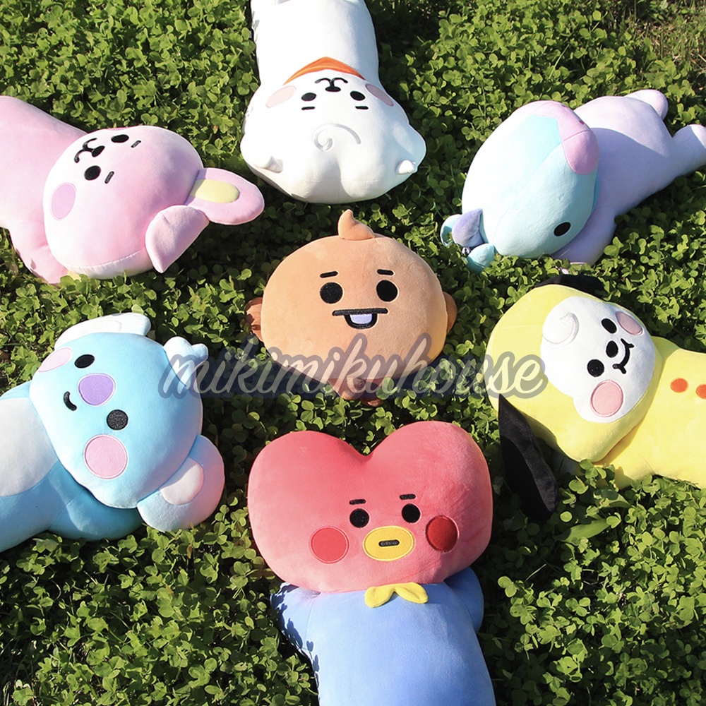 BT21 BABY Healing Lying Cushion OFFICIAL KOREA BONEKA BTS TINYTAN PILLOW BUDDY DOLL LITTLE NARAHOME 