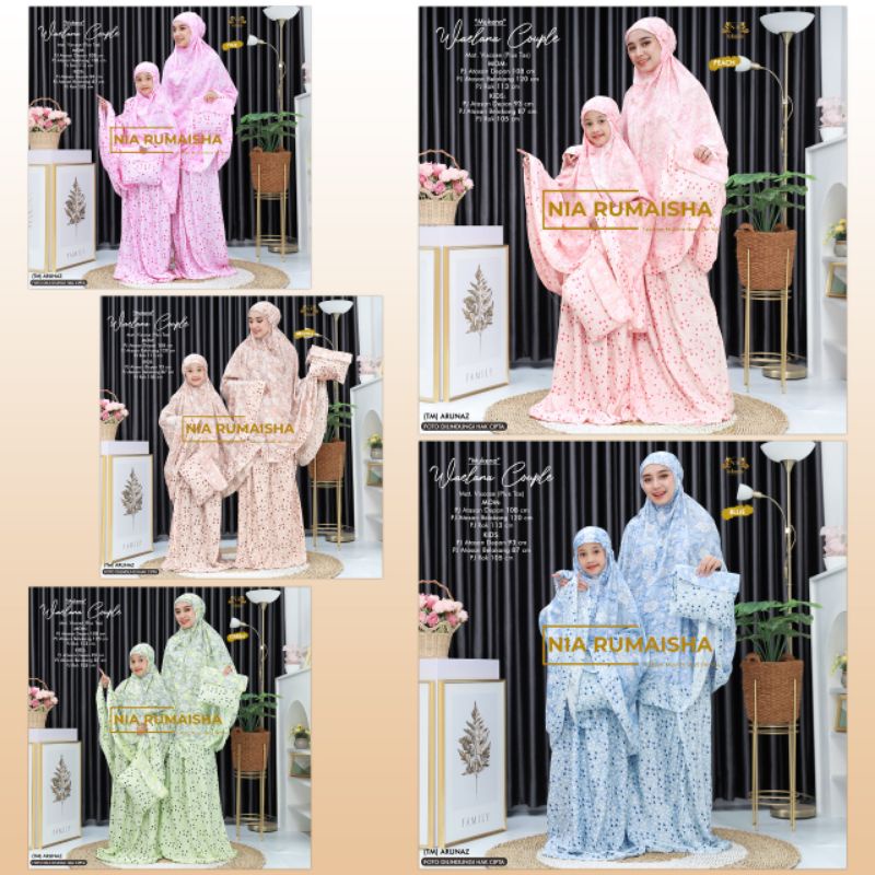 Couple mukena wealana nia rumaisha