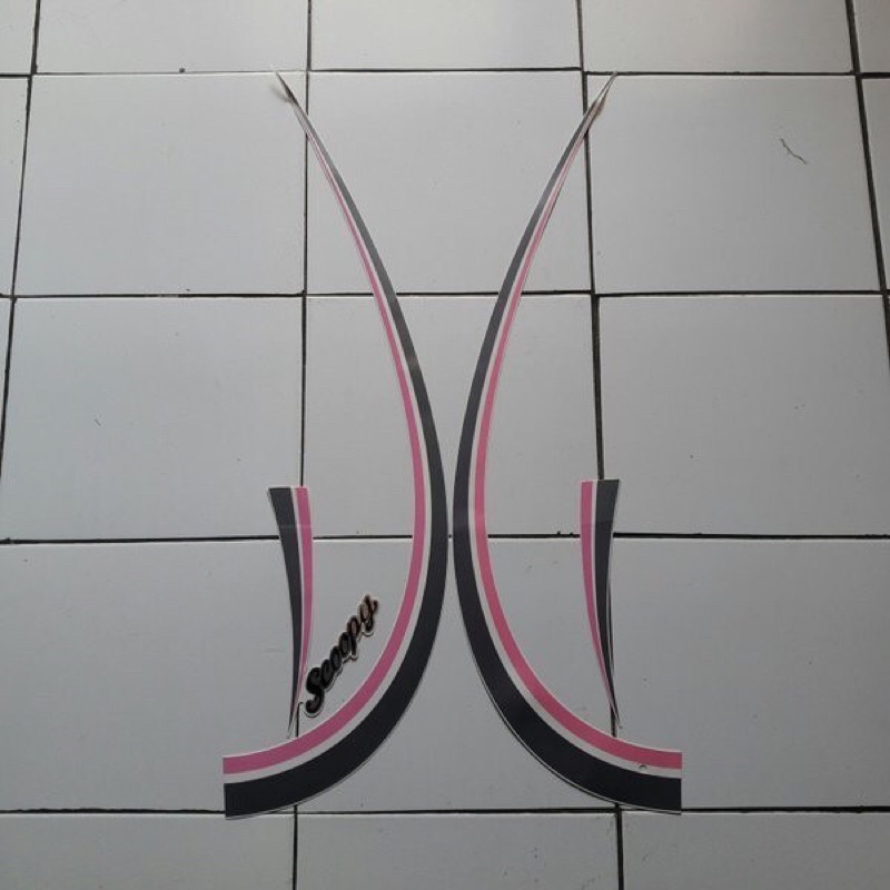 striping stiker Honda scoopy 2012 2011 pink