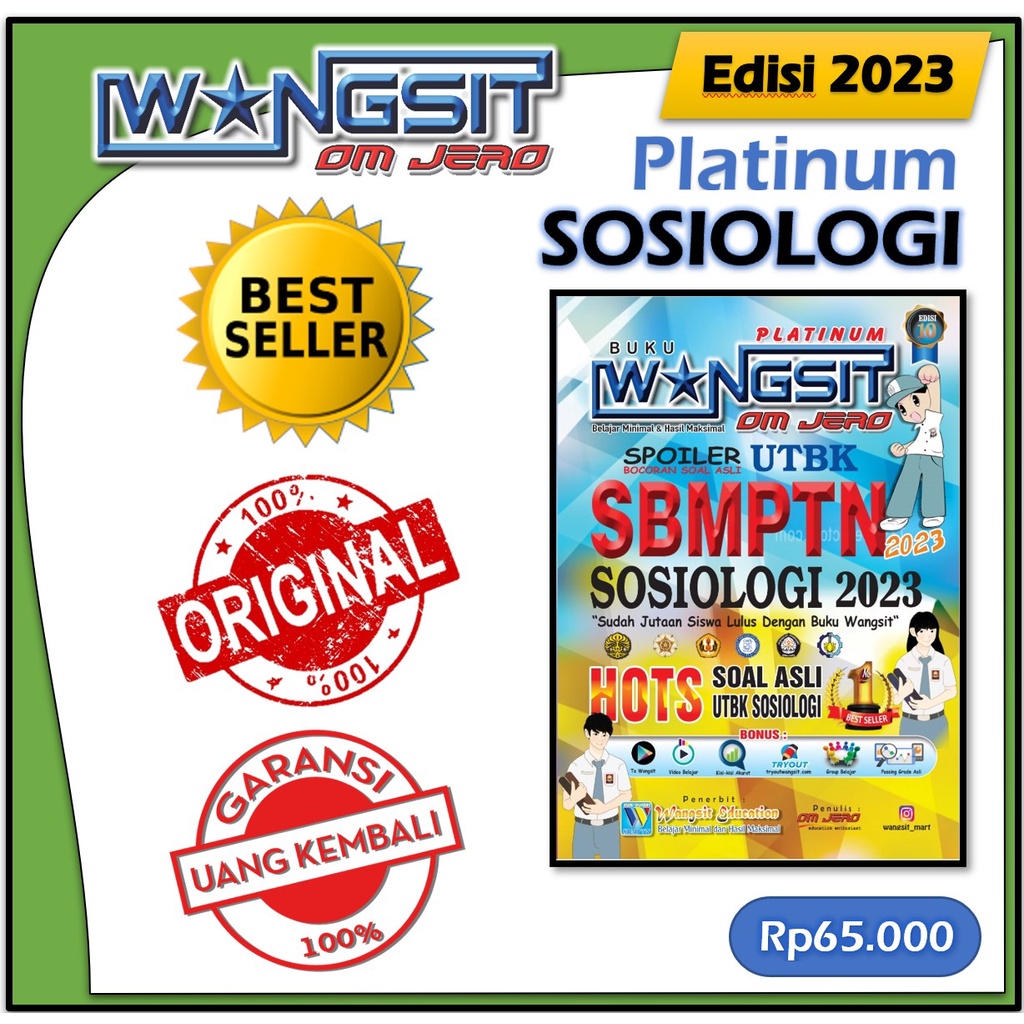 [SOSIOLOGI] (ORI) Buku Wangsit Om Jero UTBK SBMPTN 2023