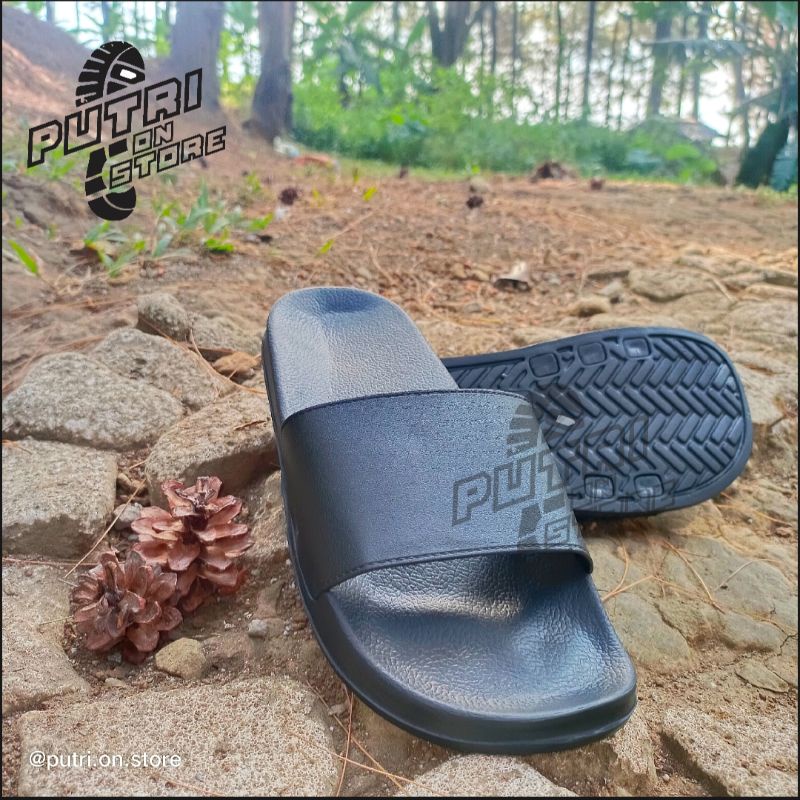 Sandal Slop Distro Polos Pria dan Wanita tanpa LEM model Premium, Slop, Slide, dan Slip On Terbaru