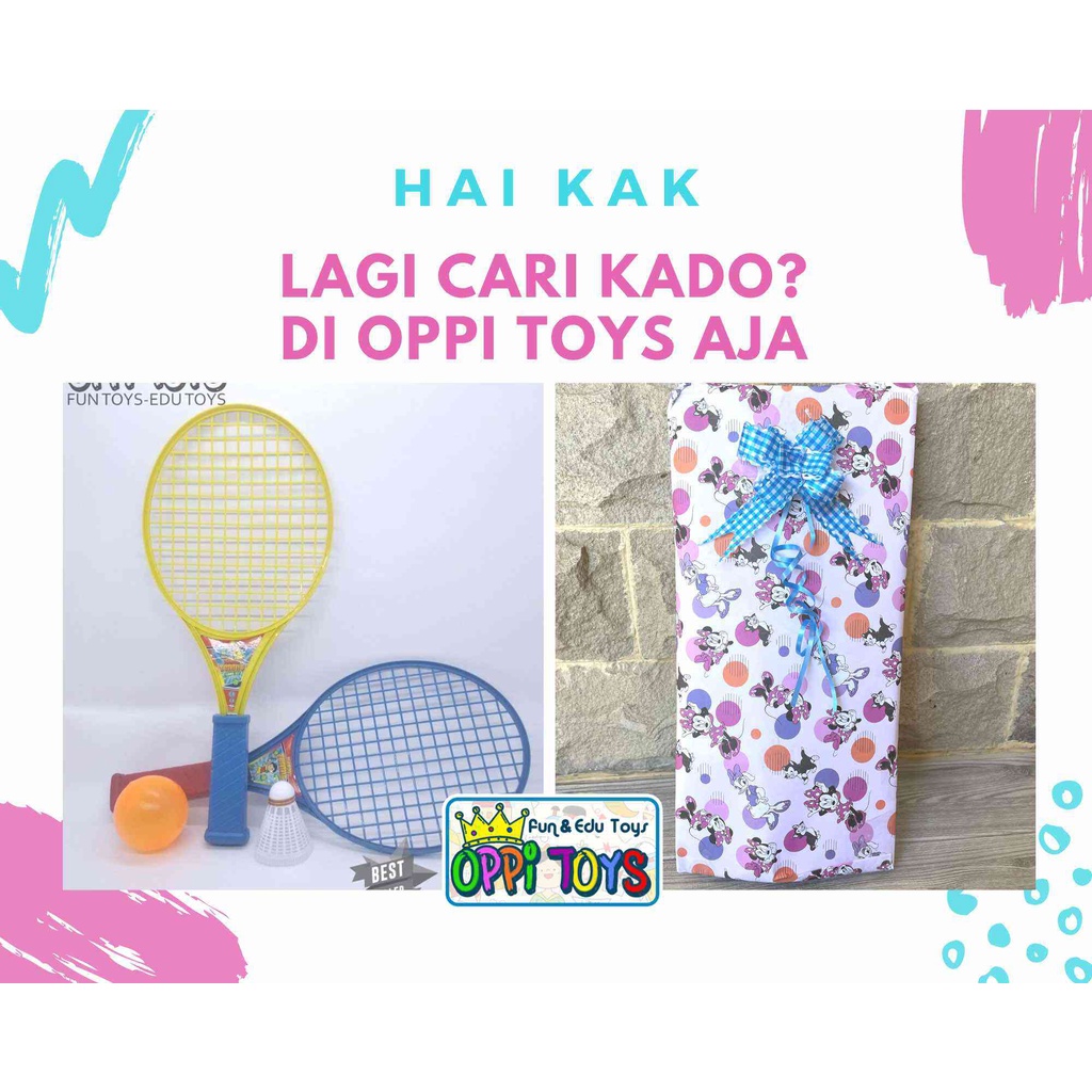 

[KHUSUS PAKET ORDERAN KADO OPPI TOYS] Kertas Kado Motif Karakter Cowok Cewek Glossy Doff - Bungkus Kado