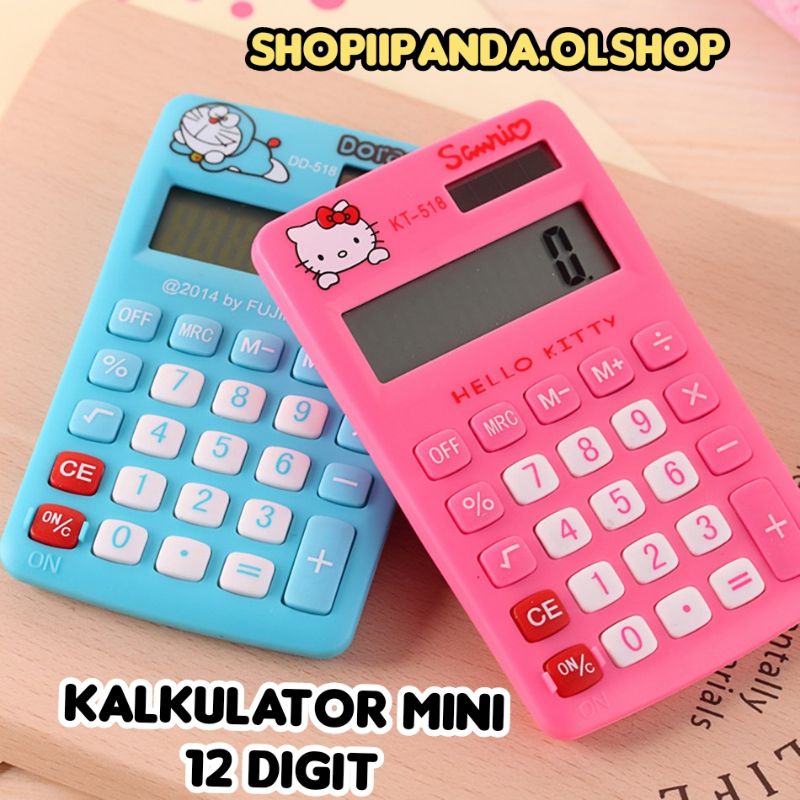 kalkulator mini kantong 12 digit portable⭐shopiipanda⭐