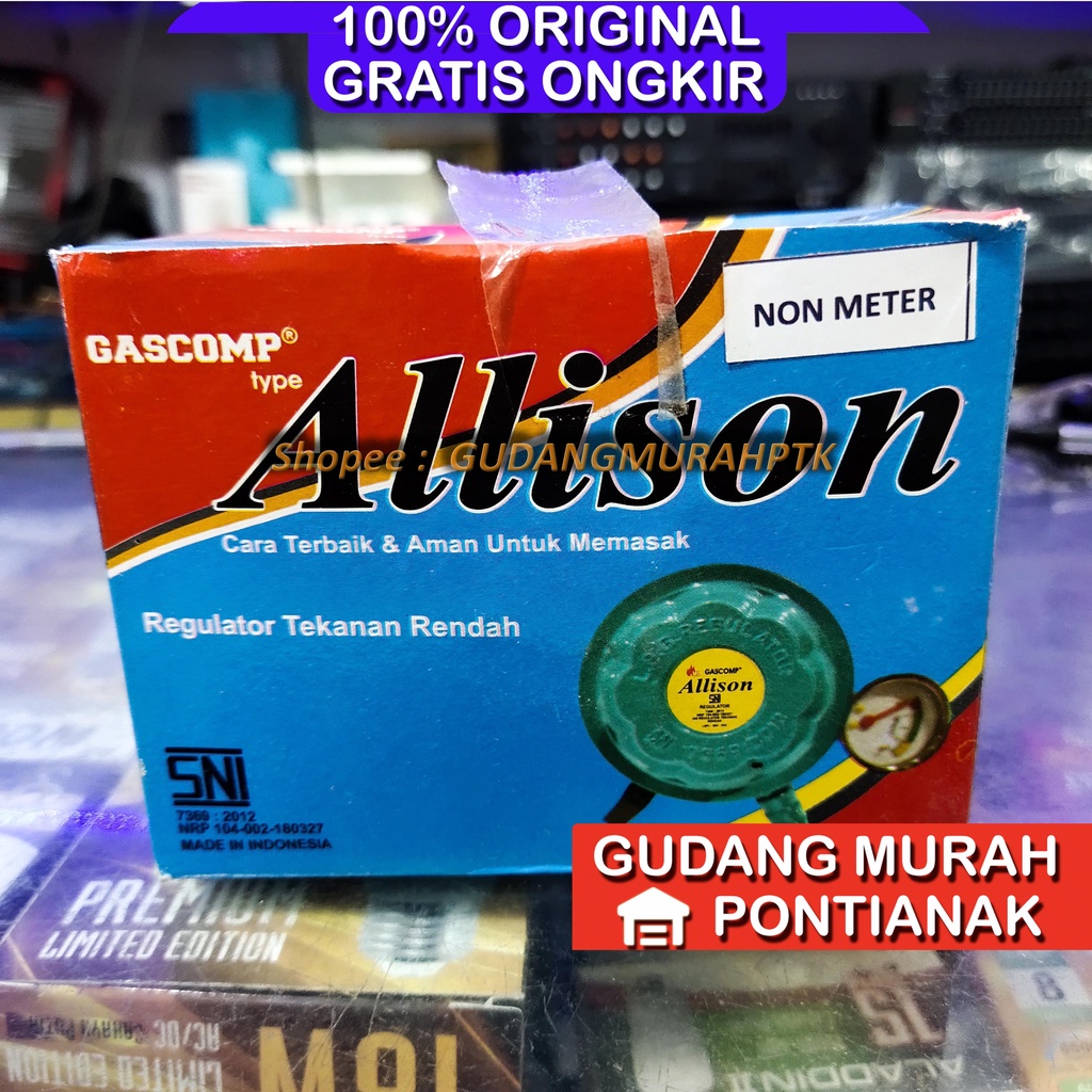 Regulator Gas ALS-3D Allison GASCOM kepala gas SNI