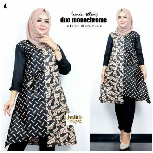 GROSIR BATIK TUNIK SELING DUO MONOCHROME