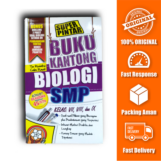 Super Pintar Buku Kantong Biologi SMP Kelas VII, VIII, dan IX