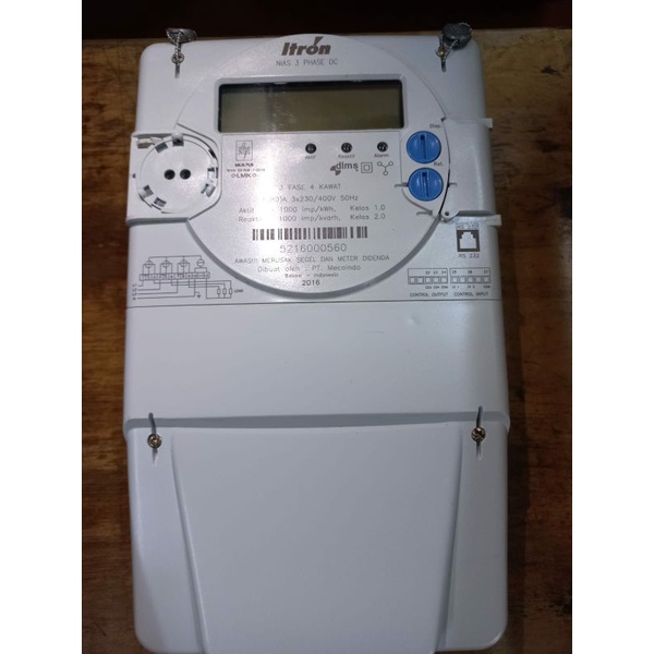 itron kWh meter 3 phasa(pasca bayar digital)