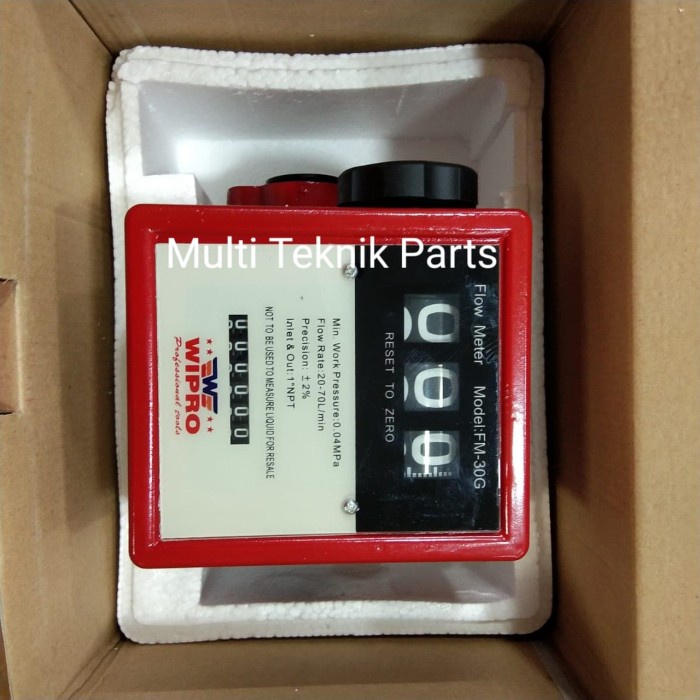 Pertukangan - Flo Meter / Flow Meter / Meteran Solar 3 Digit Drat 1"(Inch)Wipro